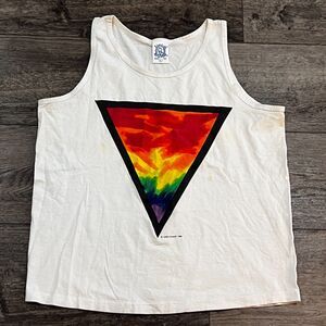Vintage 1994 Limin' Around Made in USA Single Stitch Triangle Tank Top Large